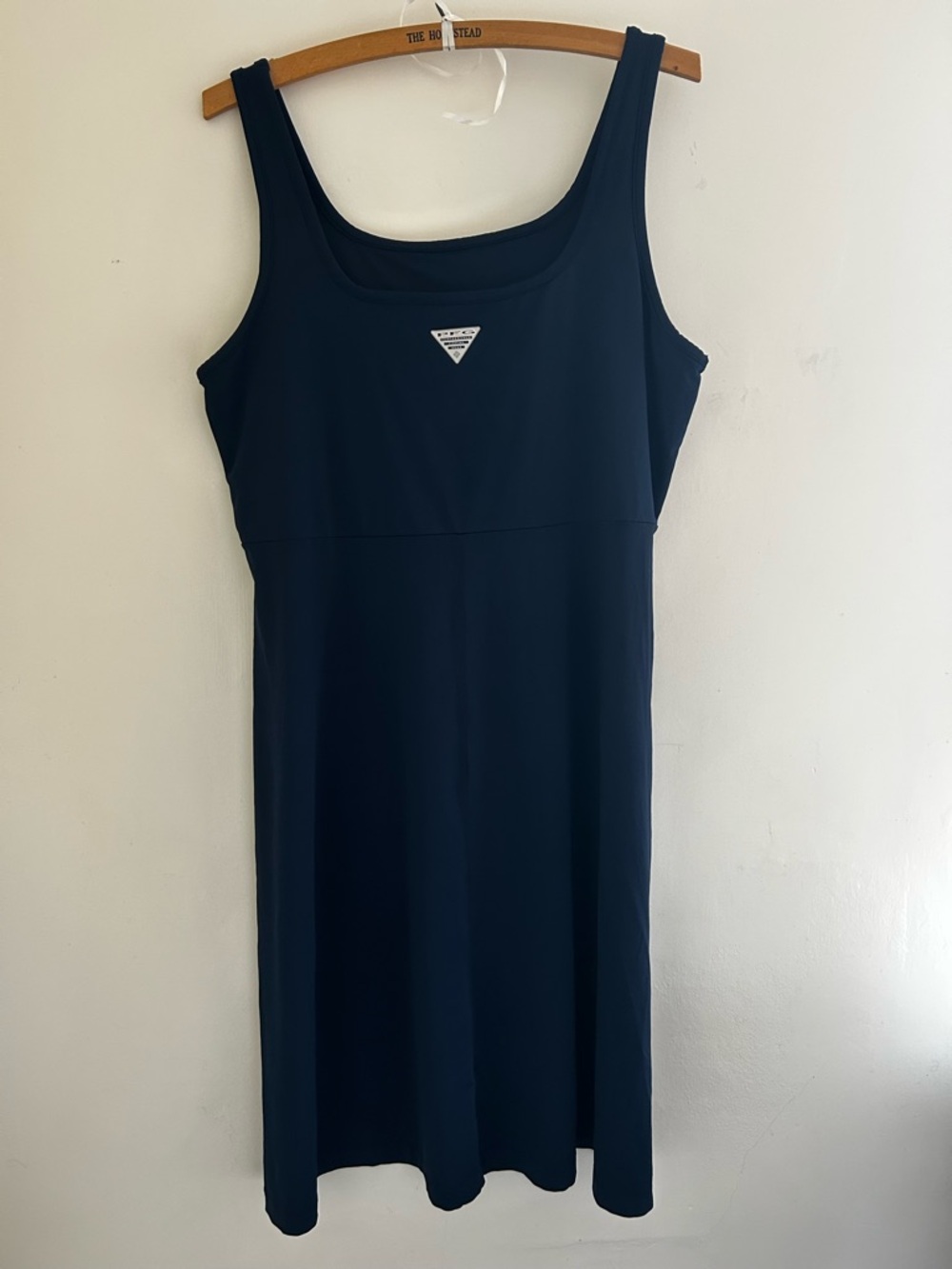 Columbia PFG Performance Fishing Gear Navy Blue Midi Dress with Scoop Neck XL - Picture 6 of 8